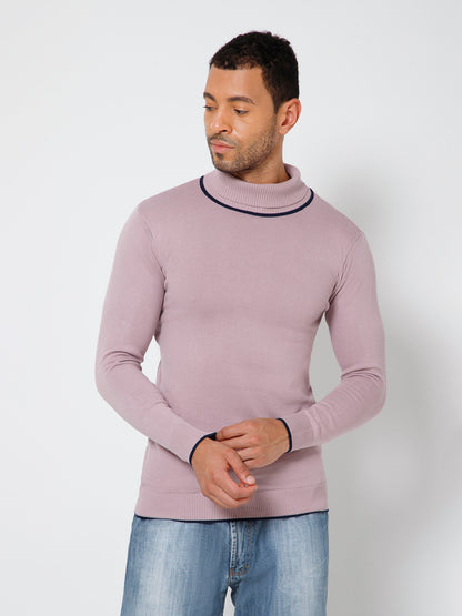 Premium Slim Fit Knitted Turtleneck Pullover Sweater