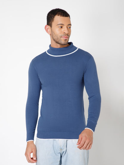 Premium Slim Fit Knitted Turtleneck Pullover Sweater