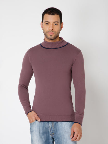 Premium Slim Fit Knitted Turtleneck Pullover Sweater