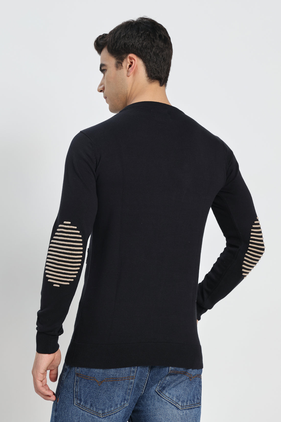 Rauth Men’s Full Sleeve Sweater | Round Neck Knitted Pullover | Stylish Casual Winter Wear for Men | Regular Fit Sweatshirt Style Sweater