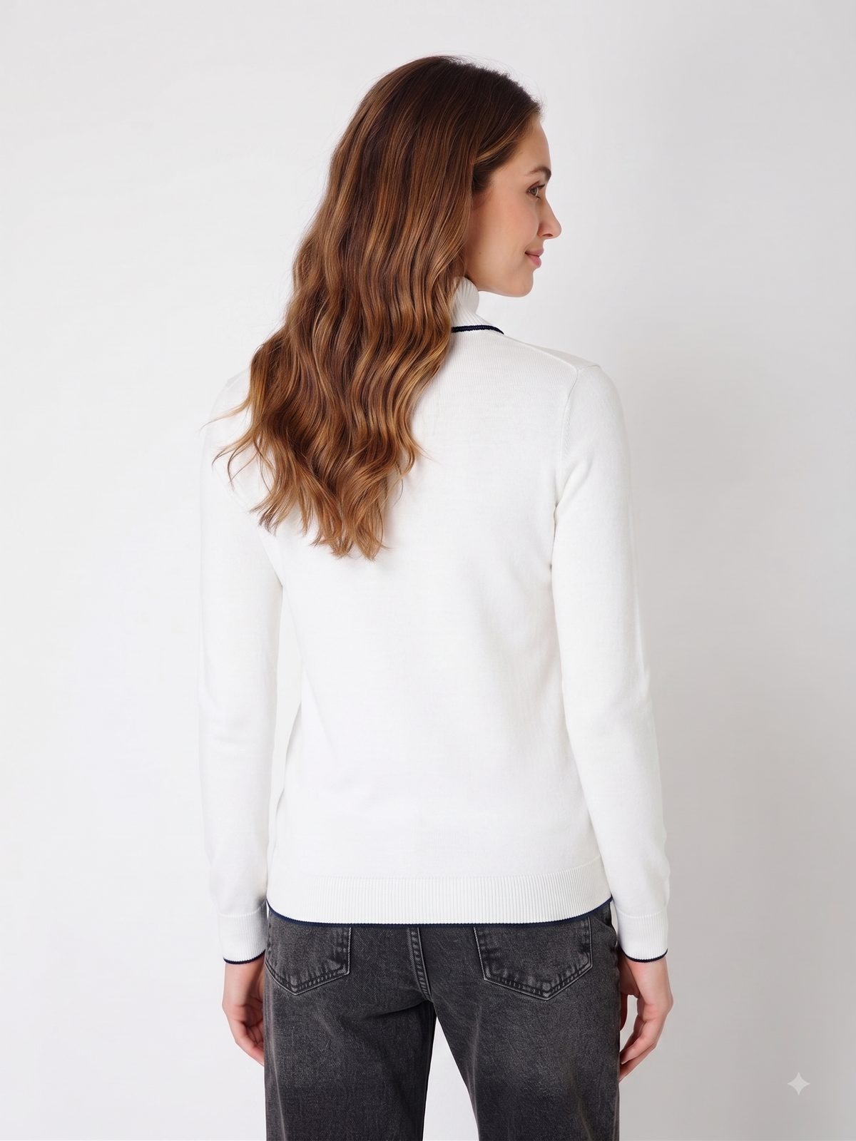 Rauth Women’s High Neck Knitted Sweater | Full Sleeve Turtle Neck Pullover | Soft Comfortable Regular Fit Winter Wear for Women