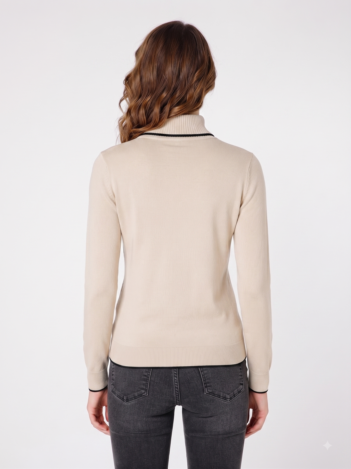 Rauth Women’s High Neck Knitted Sweater | Full Sleeve Turtle Neck Pullover | Soft Comfortable Regular Fit Winter Wear for Women