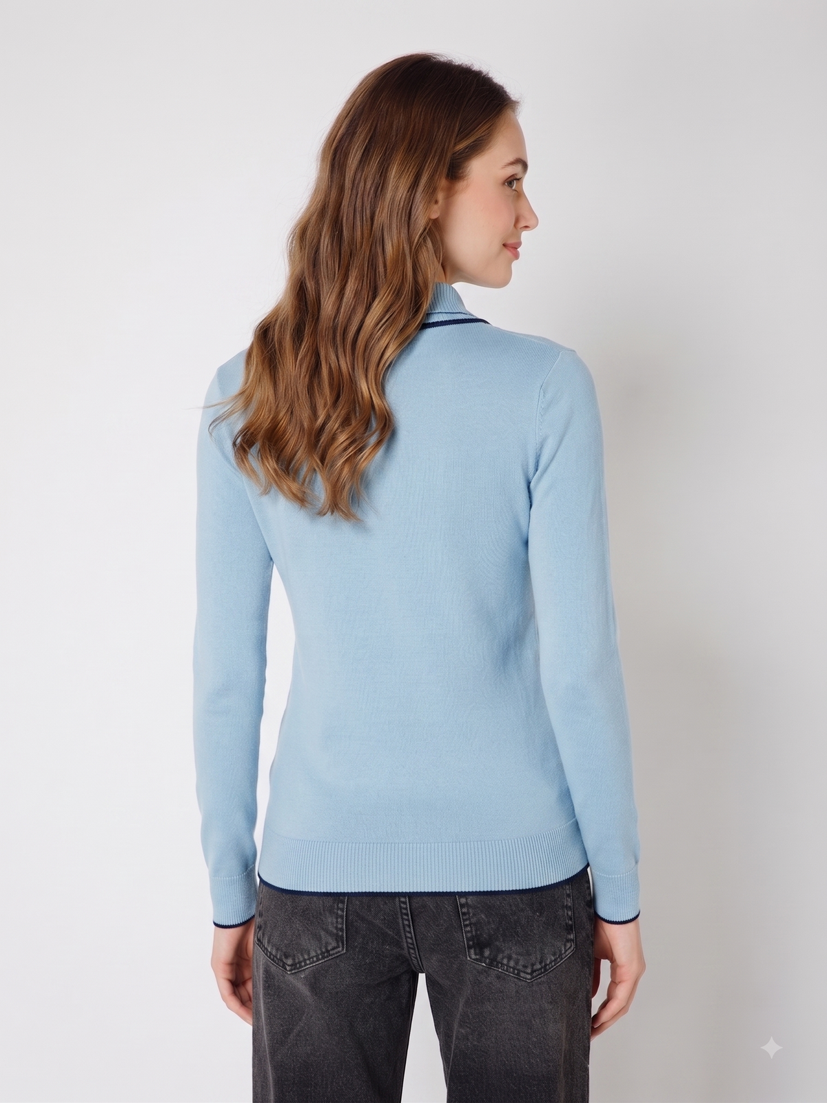 Rauth Women’s High Neck Knitted Sweater | Full Sleeve Turtle Neck Pullover | Soft Comfortable Regular Fit Winter Wear for Women