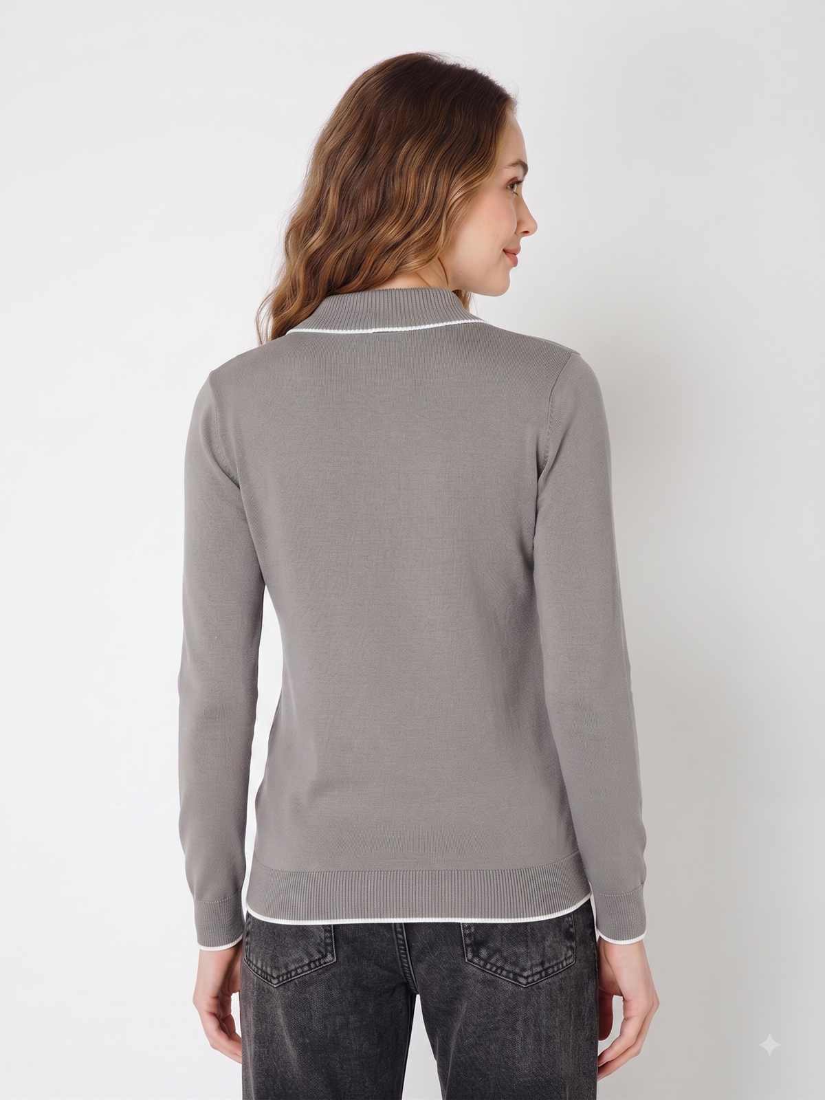 Rauth Women’s High Neck Knitted Sweater | Full Sleeve Turtle Neck Pullover | Soft Comfortable Regular Fit Winter Wear for Women