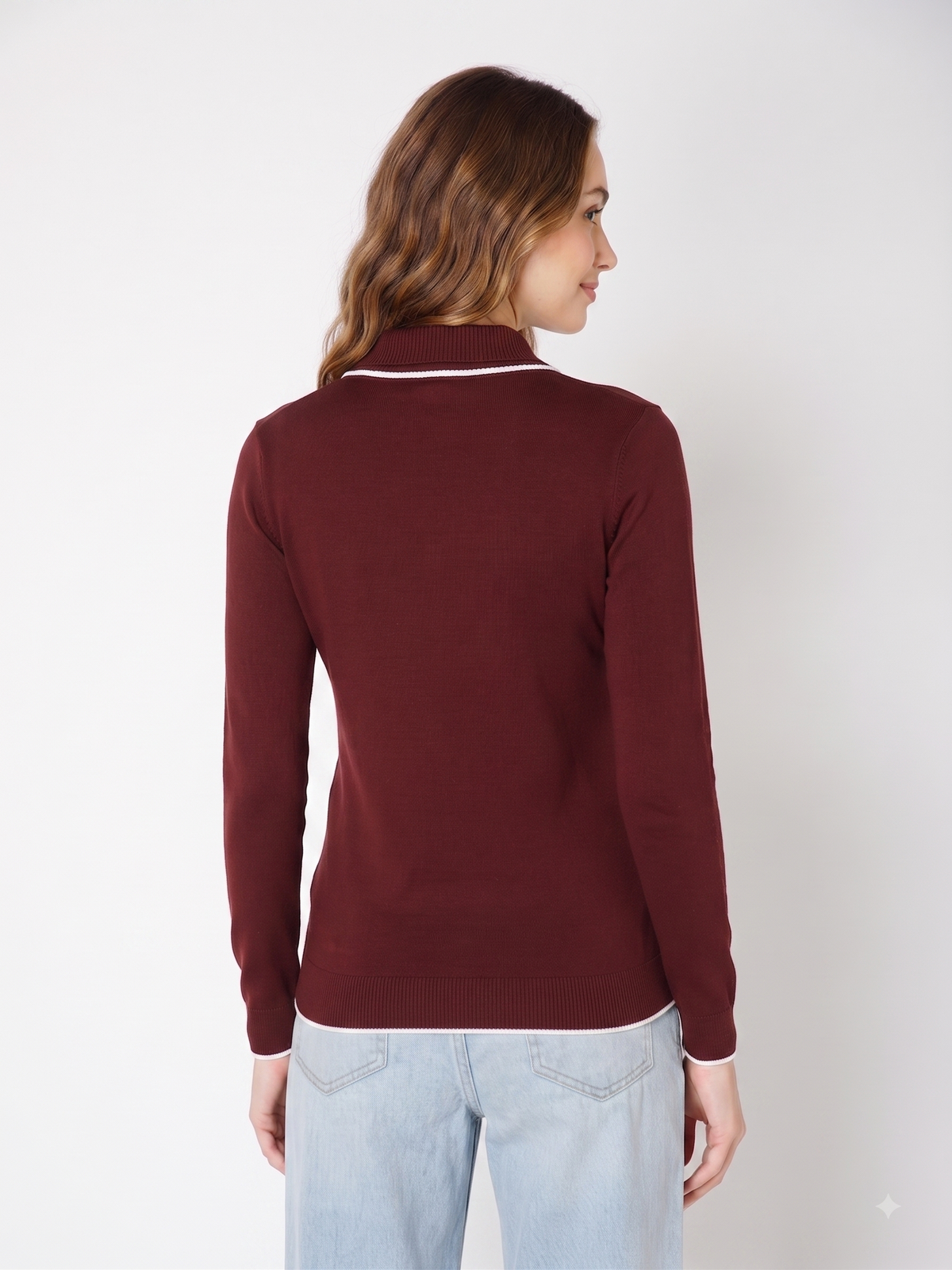 Rauth Women’s High Neck Knitted Sweater | Full Sleeve Turtle Neck Pullover | Soft Comfortable Regular Fit Winter Wear for Women