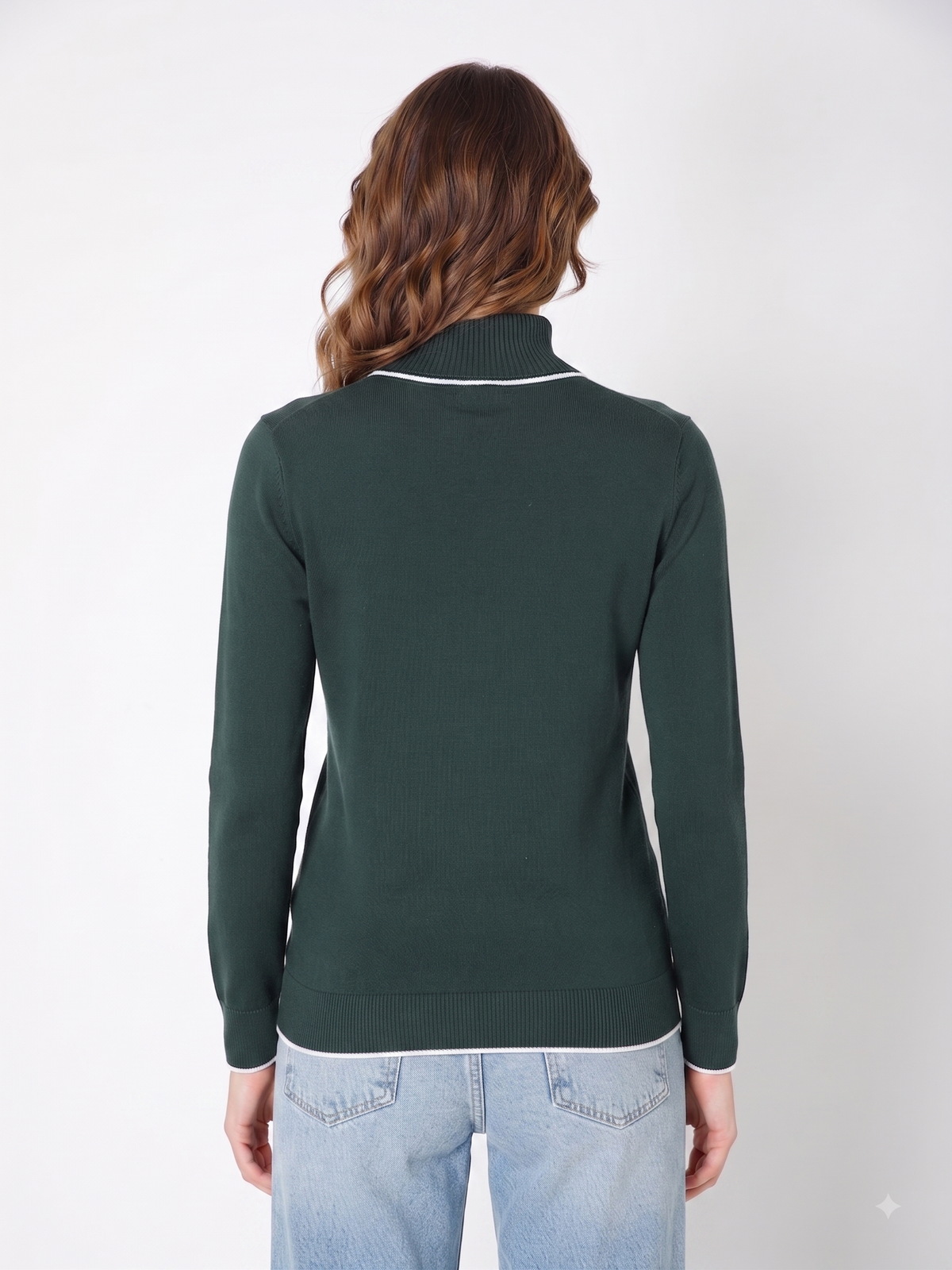 Rauth Women’s High Neck Knitted Sweater | Full Sleeve Turtle Neck Pullover | Soft Comfortable Regular Fit Winter Wear for Women