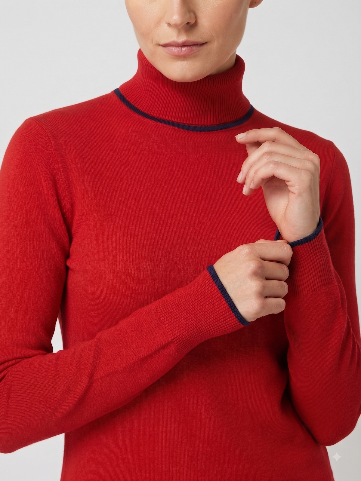 Rauth Women’s High Neck Knitted Sweater | Full Sleeve Turtle Neck Pullover | Soft Comfortable Regular Fit Winter Wear for Women