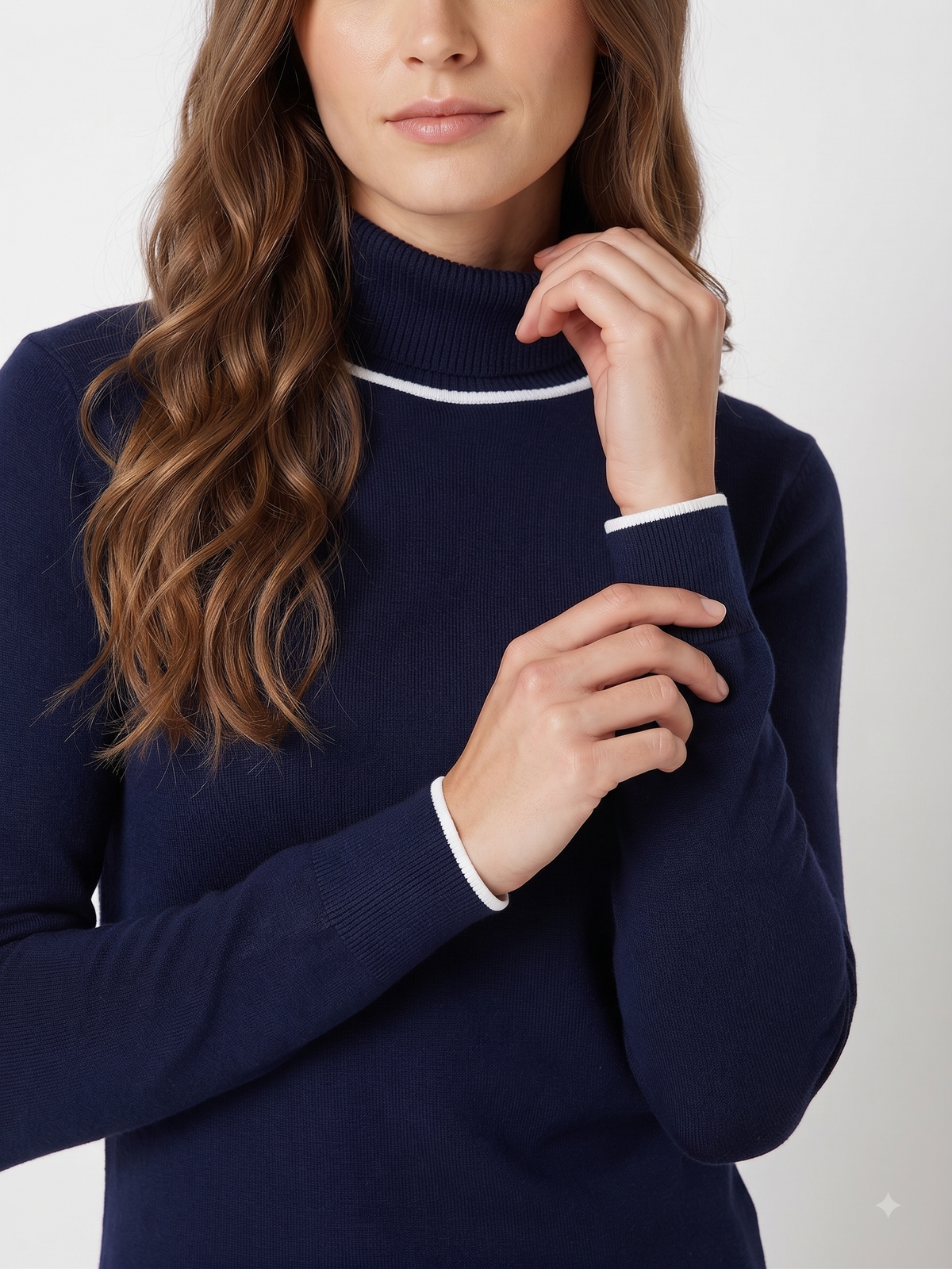 Rauth Women’s High Neck Knitted Sweater | Full Sleeve Turtle Neck Pullover | Soft Comfortable Regular Fit Winter Wear for Women