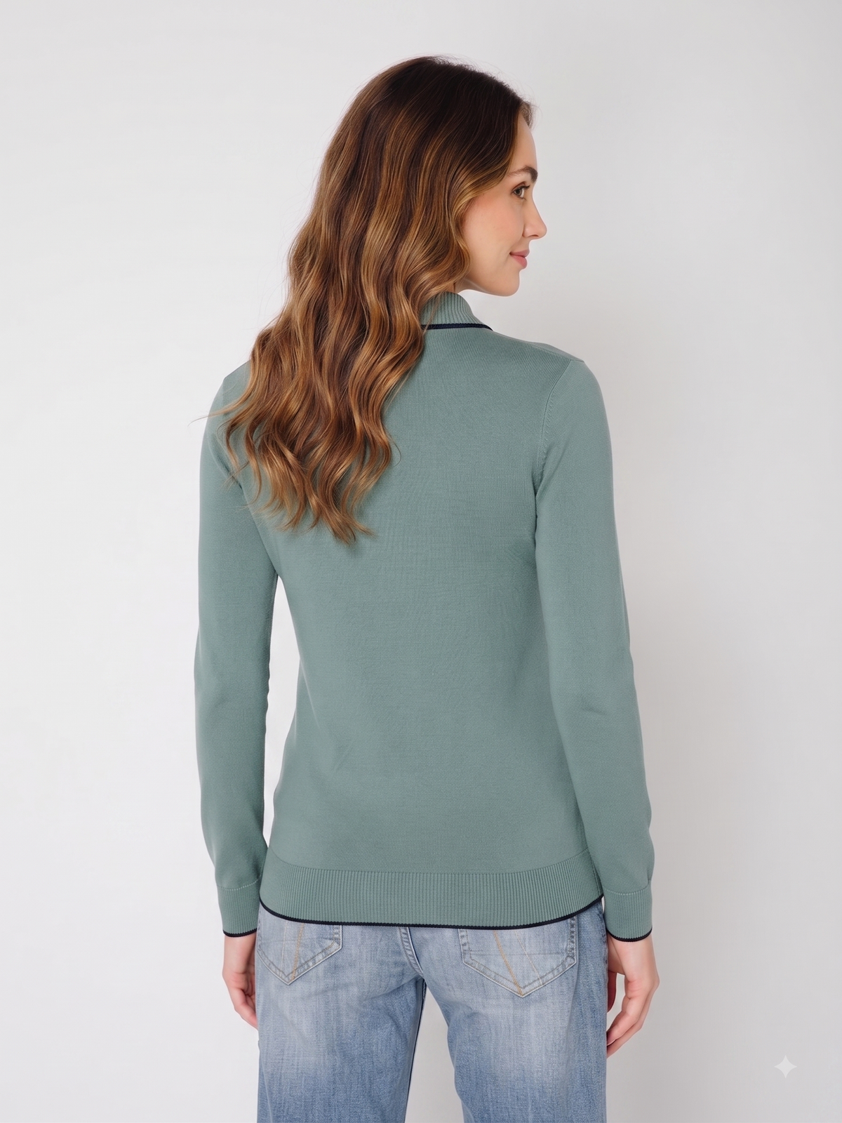 Rauth Women’s High Neck Knitted Sweater | Full Sleeve Turtle Neck Pullover | Soft Comfortable Regular Fit Winter Wear for Women