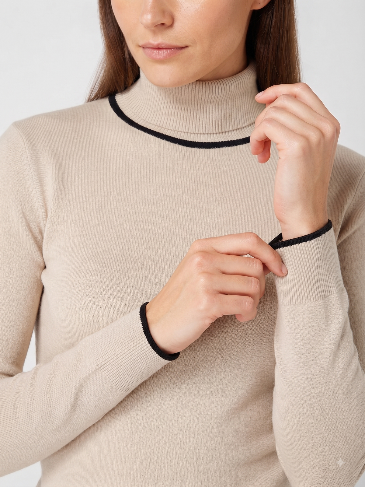 Rauth Women’s High Neck Knitted Sweater | Full Sleeve Turtle Neck Pullover | Soft Comfortable Regular Fit Winter Wear for Women