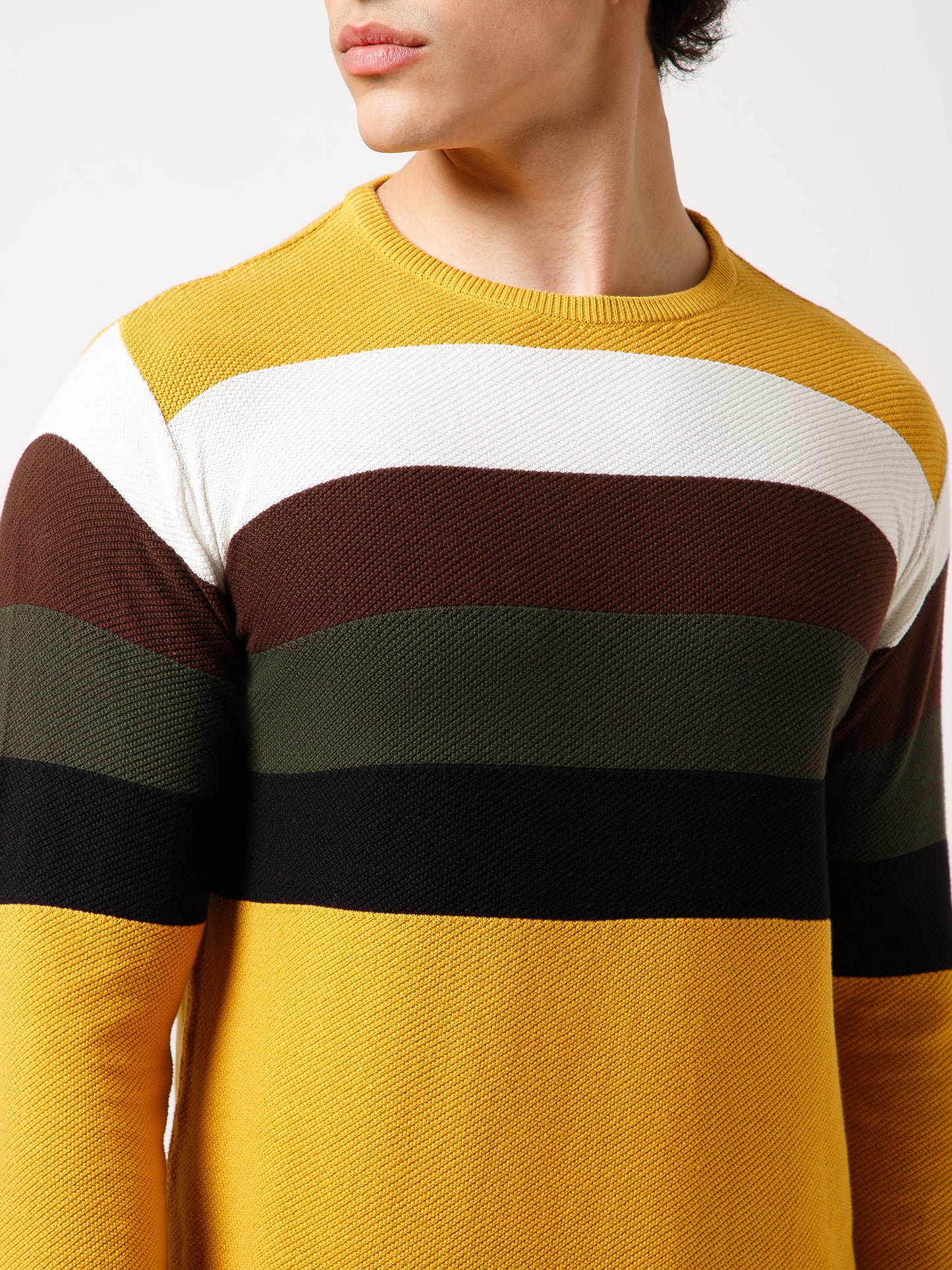 color-Mustard Stripped