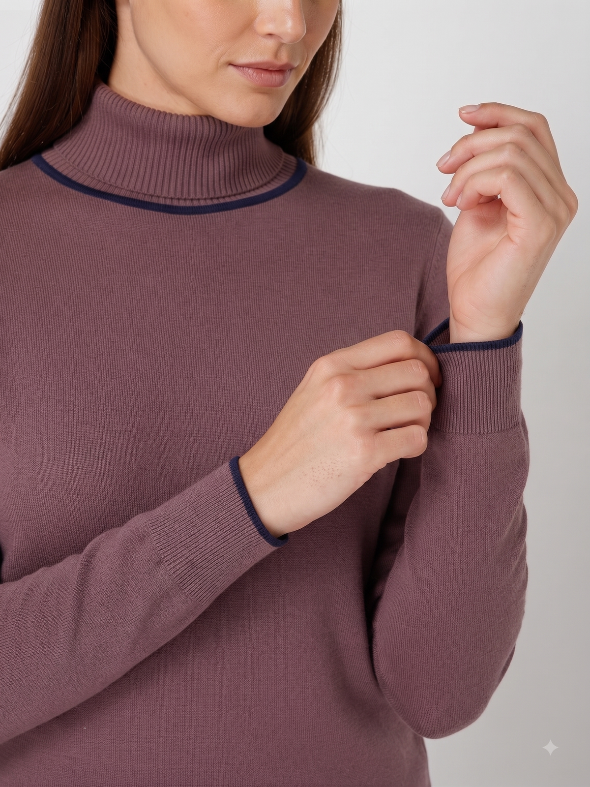 Rauth Women’s High Neck Knitted Sweater | Full Sleeve Turtle Neck Pullover | Soft Comfortable Regular Fit Winter Wear for Women
