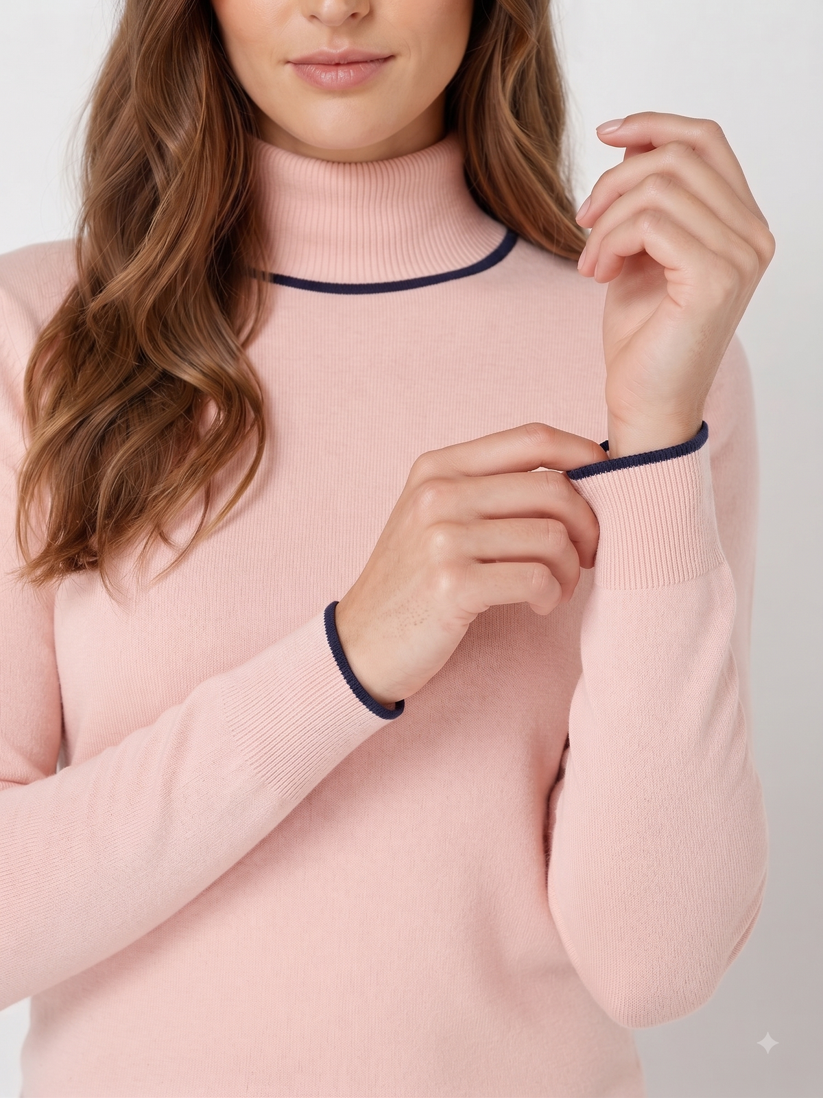 Rauth Women’s High Neck Knitted Sweater | Full Sleeve Turtle Neck Pullover | Soft Comfortable Regular Fit Winter Wear for Women