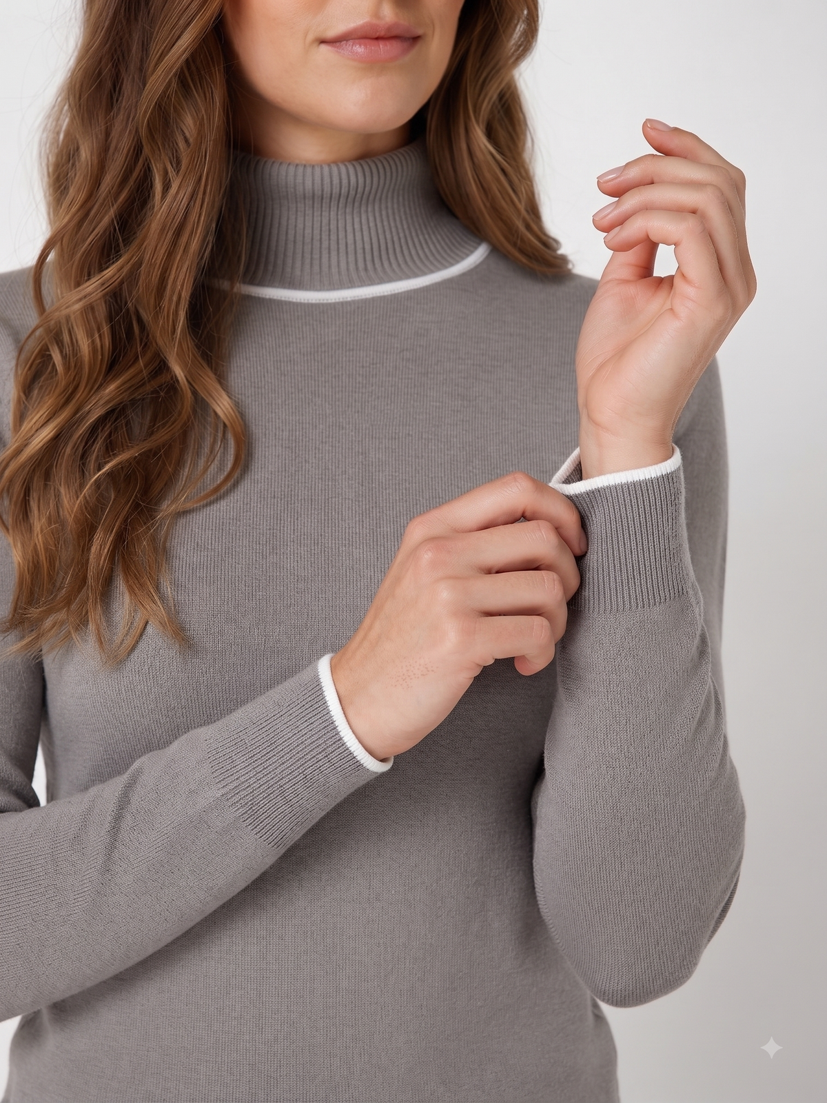 Rauth Women’s High Neck Knitted Sweater | Full Sleeve Turtle Neck Pullover | Soft Comfortable Regular Fit Winter Wear for Women