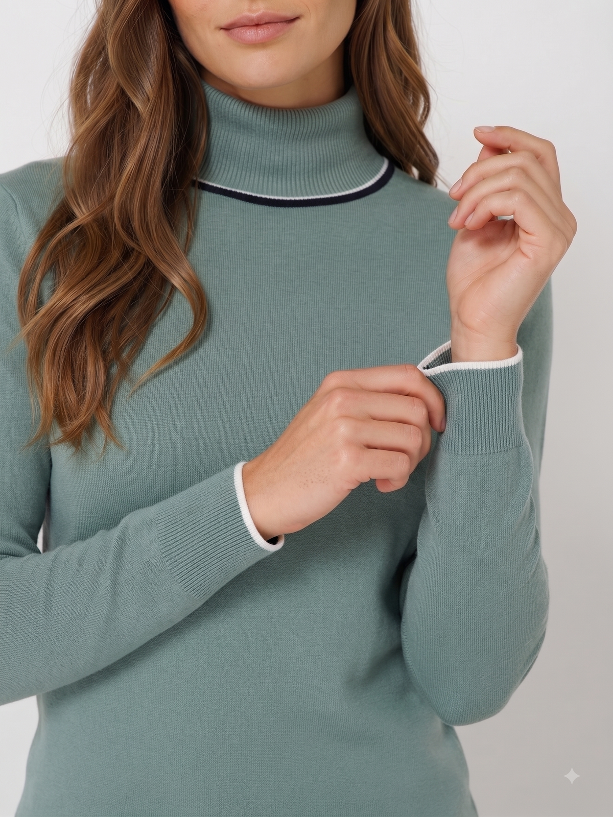 Rauth Women’s High Neck Knitted Sweater | Full Sleeve Turtle Neck Pullover | Soft Comfortable Regular Fit Winter Wear for Women