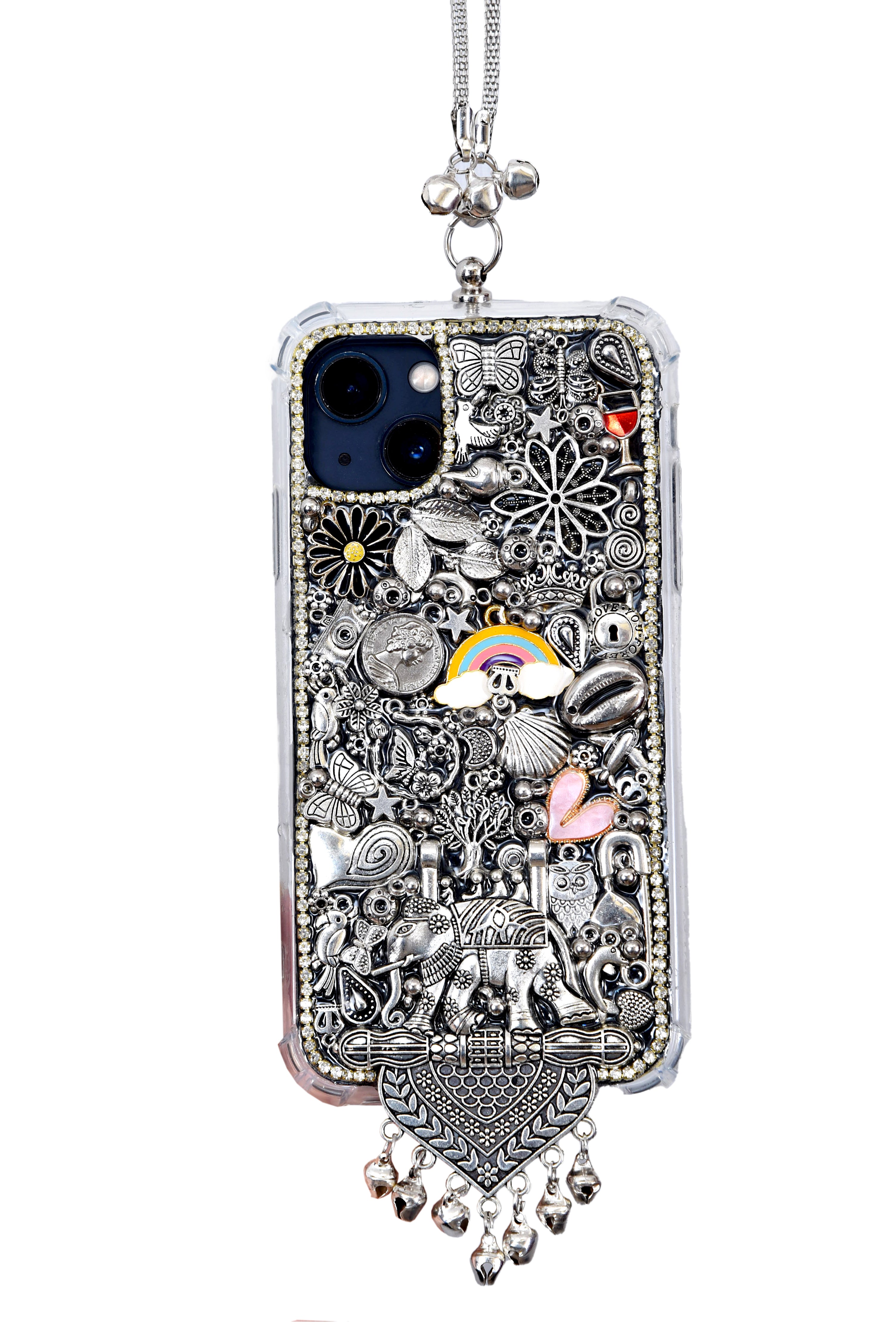 Premium Ornate Mobile Phone Case with Charms
