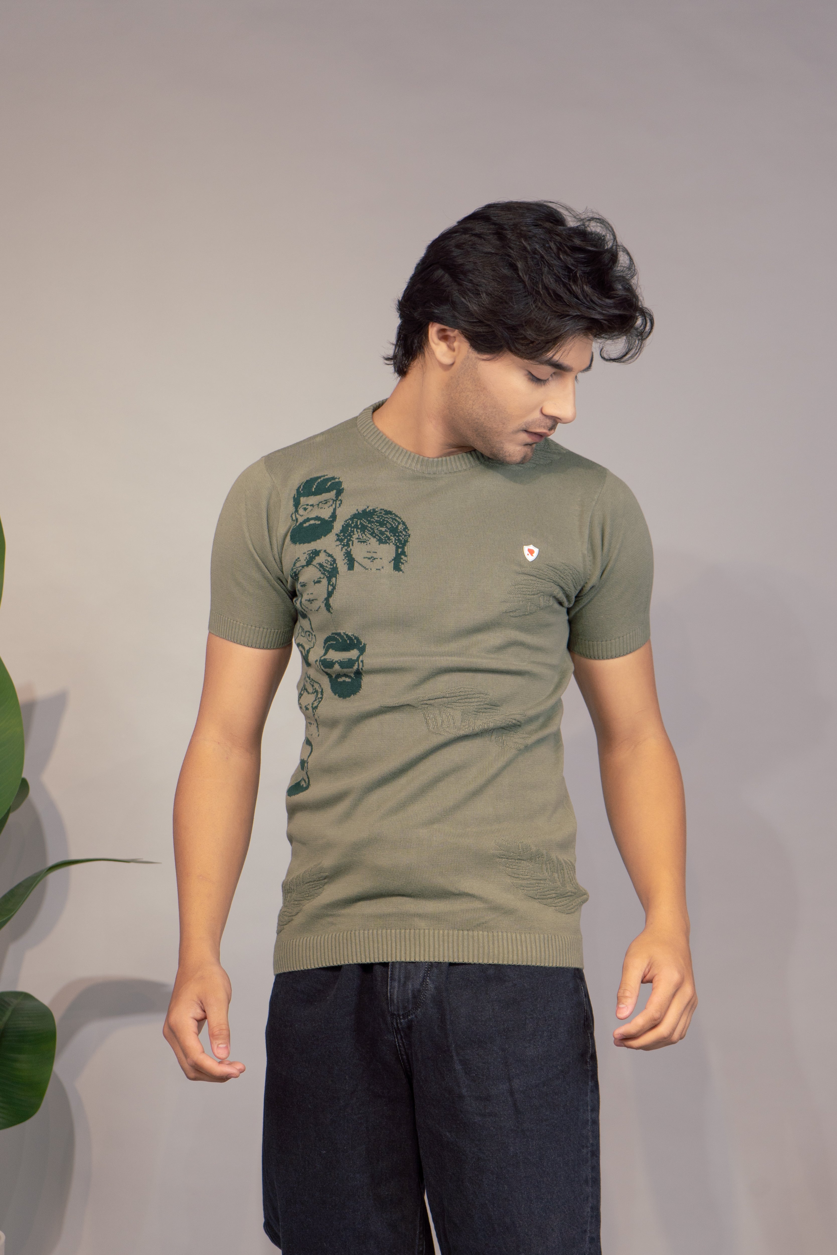Men Printed T-Shirt | Stylish Round Neck Half Sleeve Casual T-Shirt for Men | Graphic Print Summer Wear T Shirt