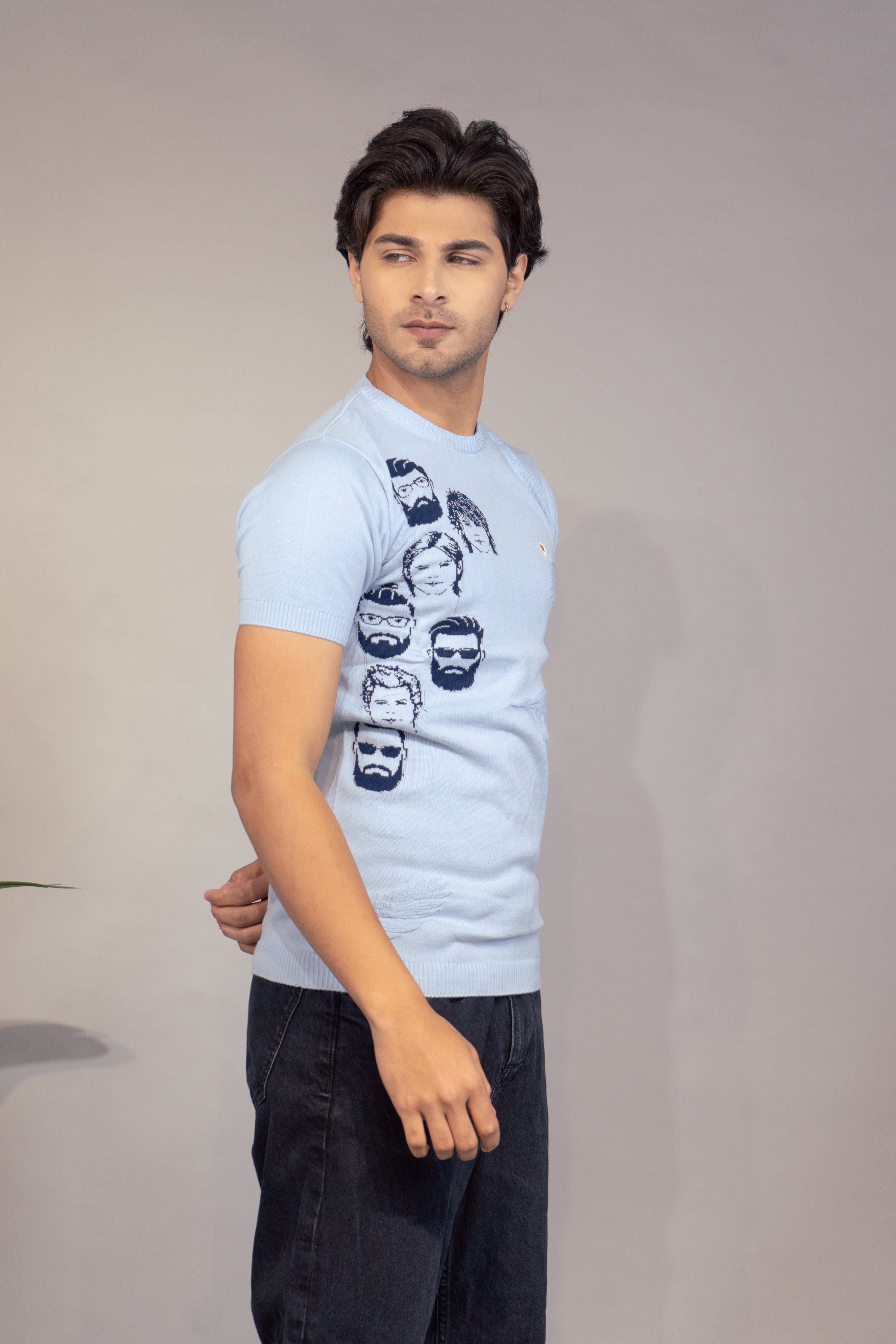 Men Printed T-Shirt | Stylish Round Neck Half Sleeve Casual T-Shirt for Men | Graphic Print Summer Wear T Shirt