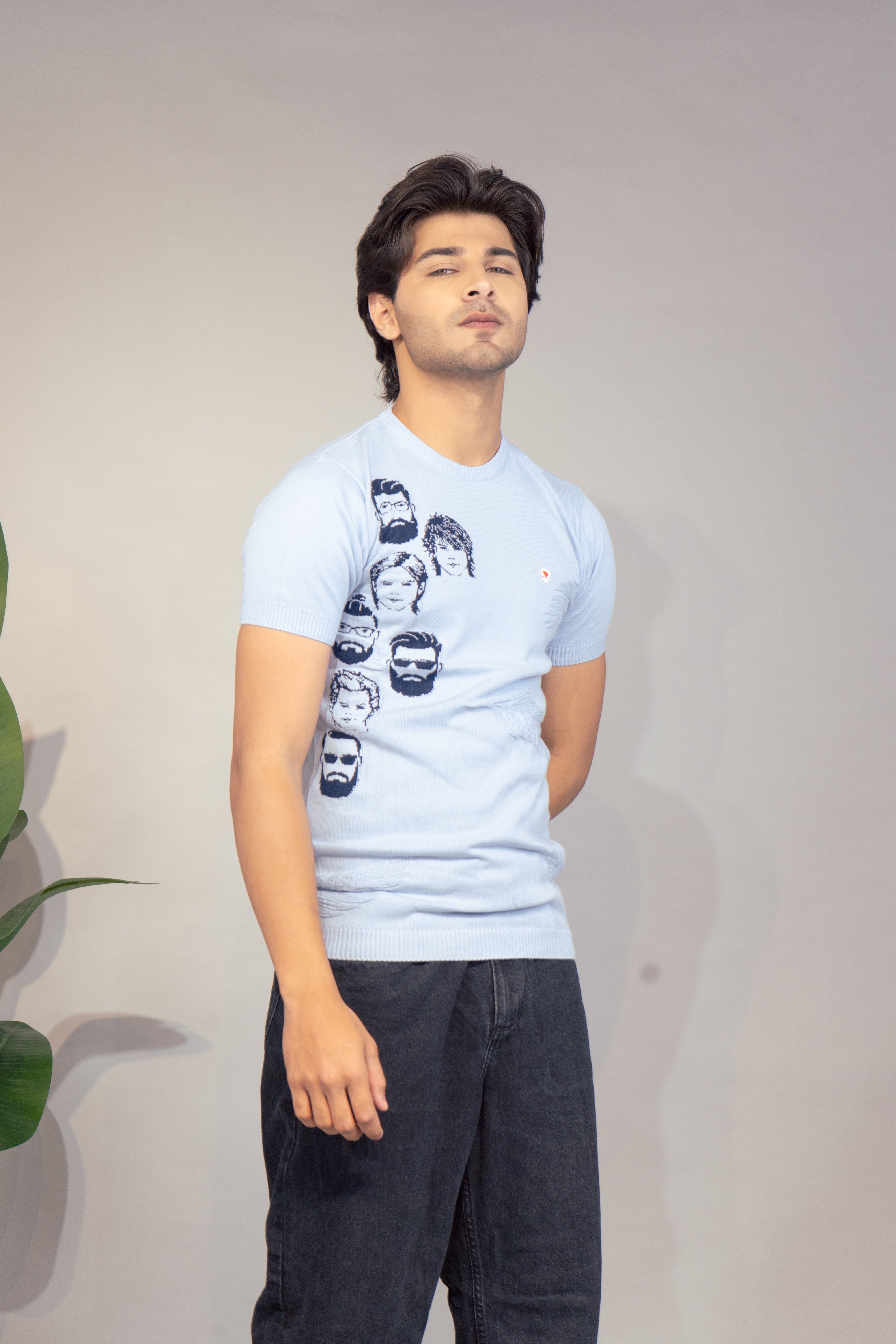 Men Printed T-Shirt | Stylish Round Neck Half Sleeve Casual T-Shirt for Men | Graphic Print Summer Wear T Shirt