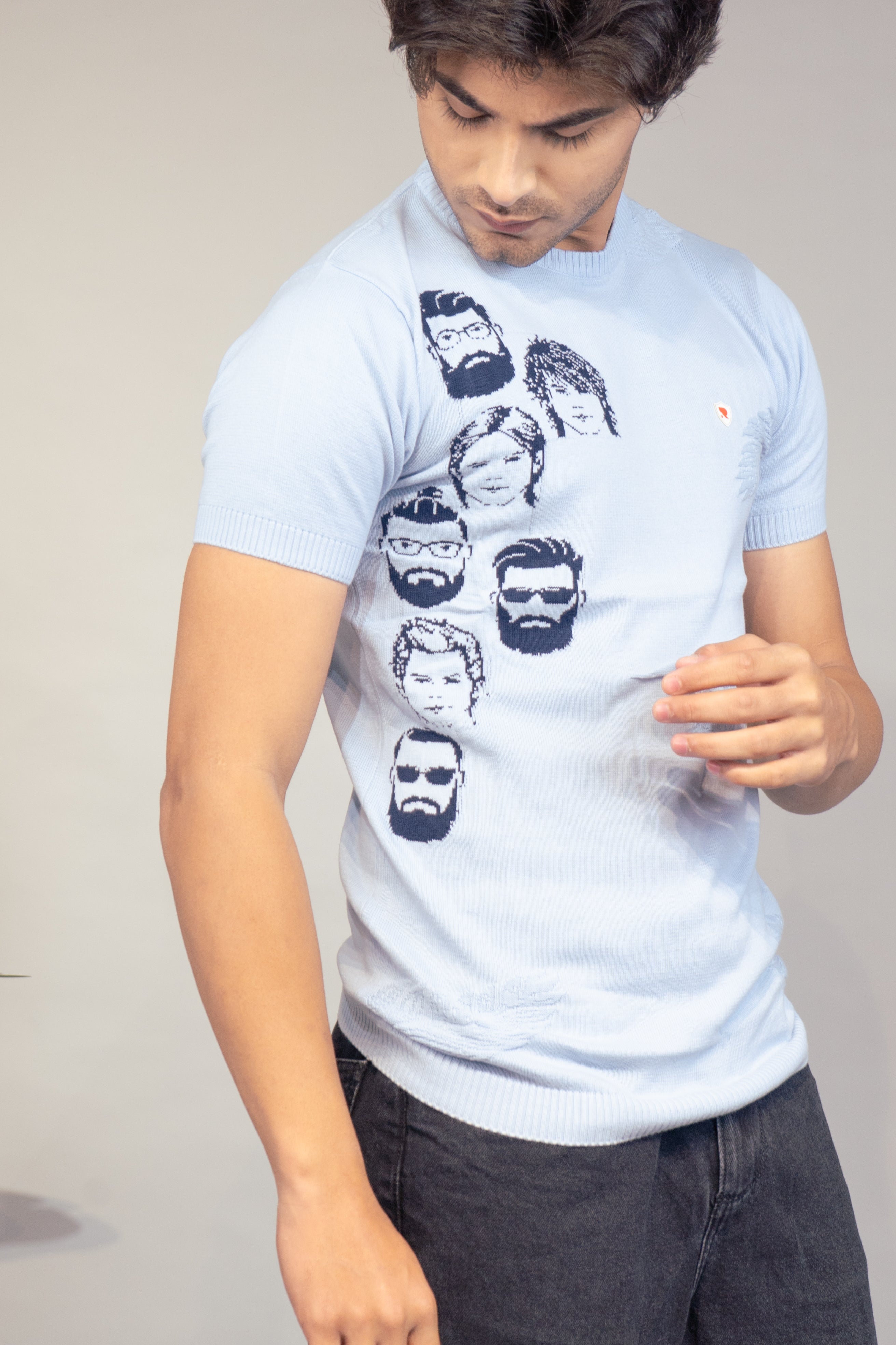 Men Printed T-Shirt | Stylish Round Neck Half Sleeve Casual T-Shirt for Men | Graphic Print Summer Wear T Shirt