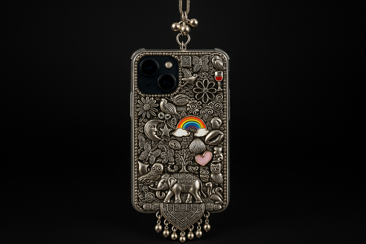 Enhanced ornate phone case detailed product image